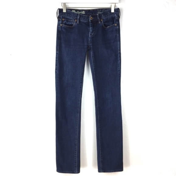 Madewell Denim - Madewell Rail Straight Dark Wash Denim Jeans 26